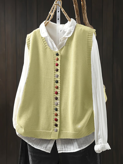 Sofia™ | Ærmeløs Strikket Vest