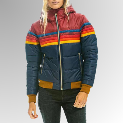 Astrid farverig frakke