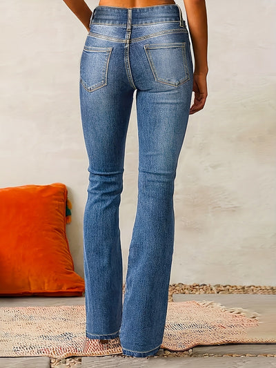 Sofia™ | Højtaljede Dame Flared Jeans til Foråret