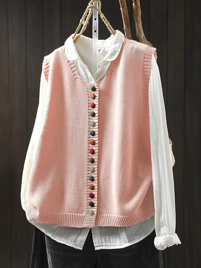 Sofia™ | Ærmeløs Strikket Vest