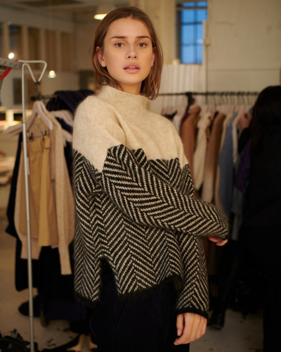 Sofia™ | Bomulds-rullekravesweater
