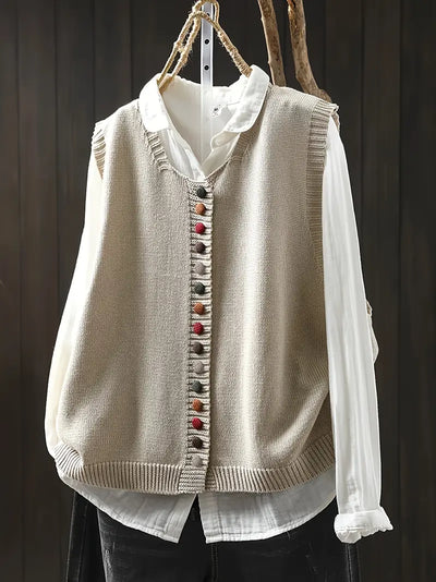 Sofia™ | Ærmeløs Strikket Vest