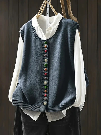 Sofia™ | Ærmeløs Strikket Vest