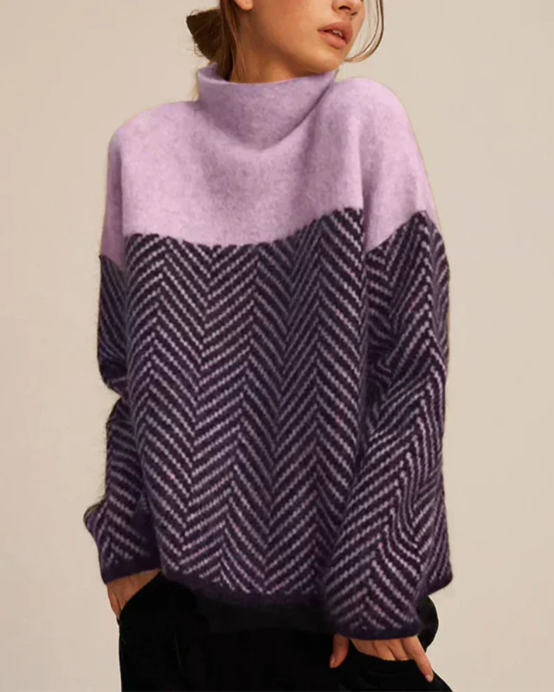 Sofia™ | Bomulds-rullekravesweater