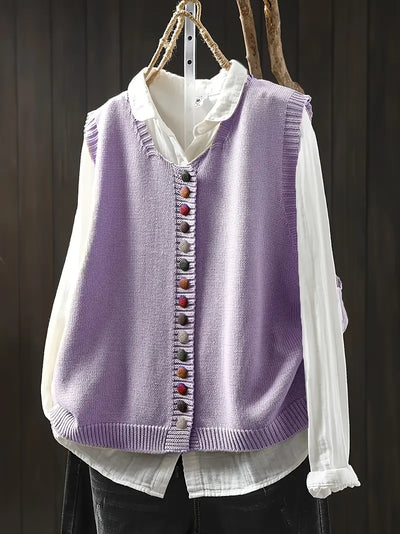 Sofia™ | Ærmeløs Strikket Vest