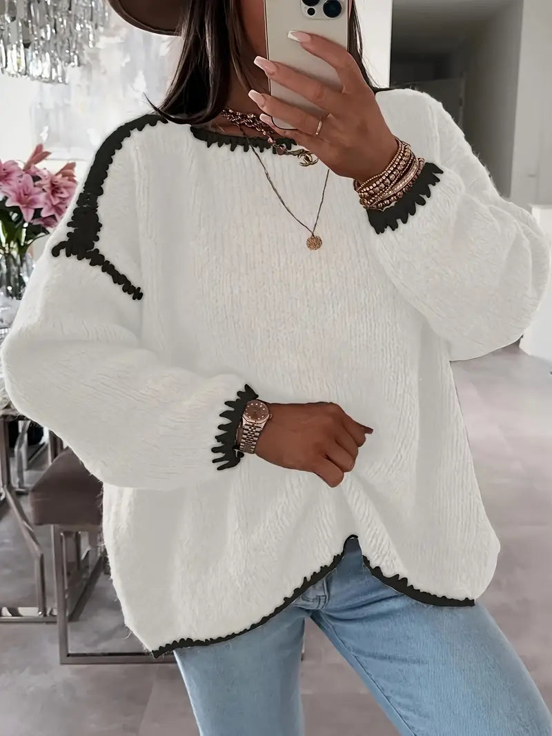 Usalda - Langærmet Strikket Sweater