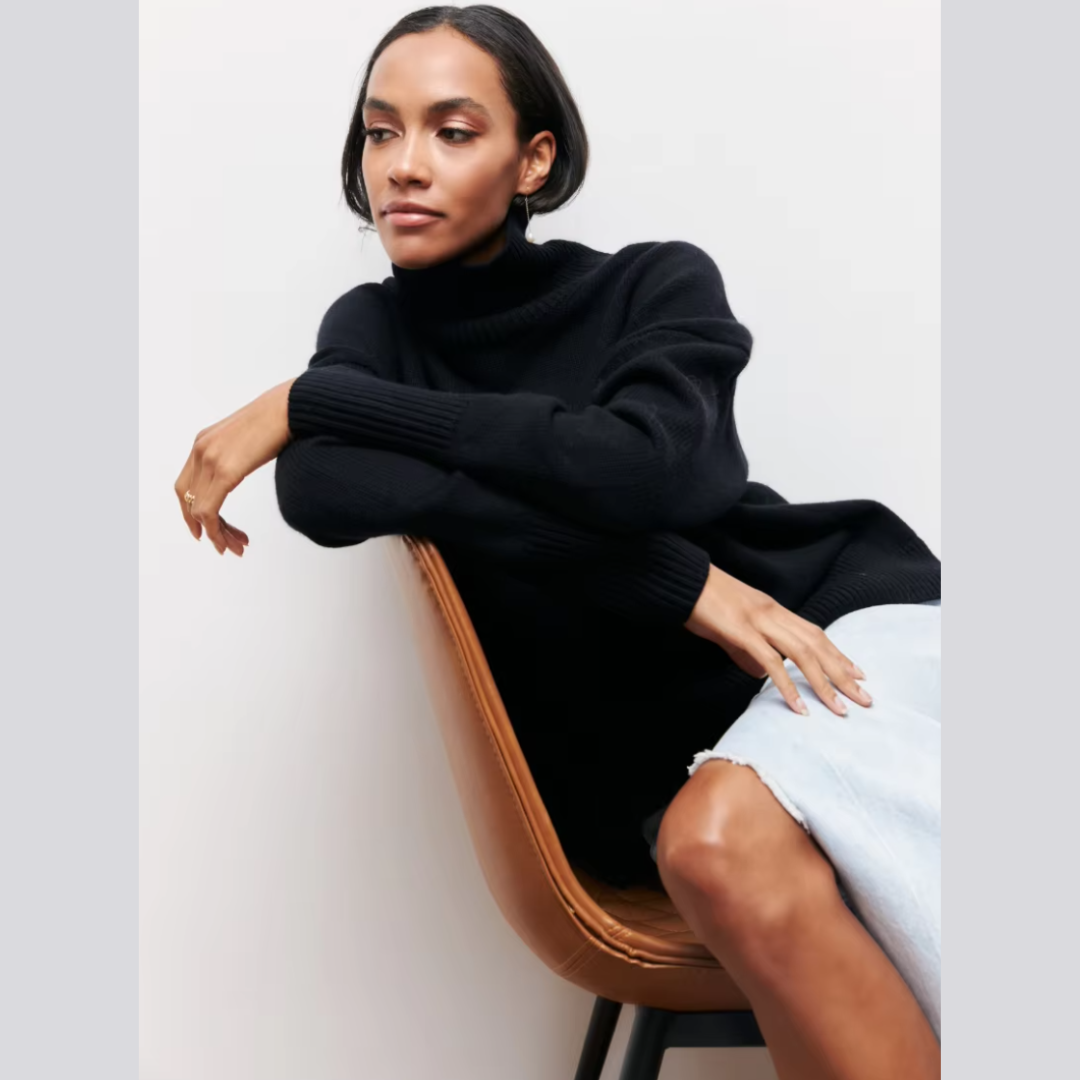 Ella™ | Lun højhalset sweater