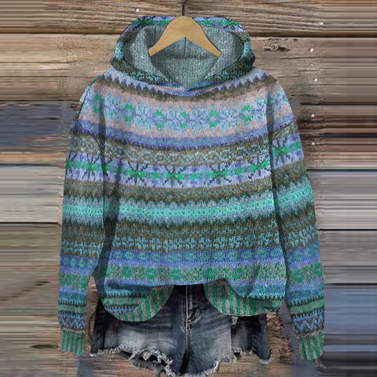 Sofia™ | Tidløs Mønster Hoodie