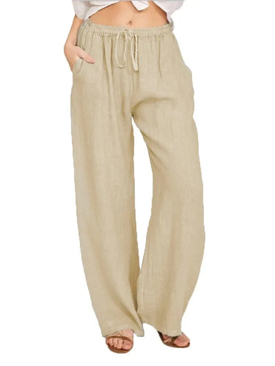 Ella™ Pantalon Oversize Femme – Coton & Lin, Streetwear Chic
