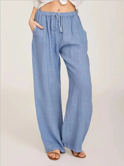 Ella™ Pantalon Oversize Femme – Coton & Lin, Streetwear Chic