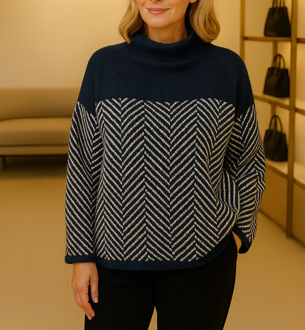 Sofia™ | Bomulds-rullekravesweater
