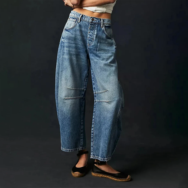 Sofia™ | Casual Og Behagelige Jeans Med Vide Ben