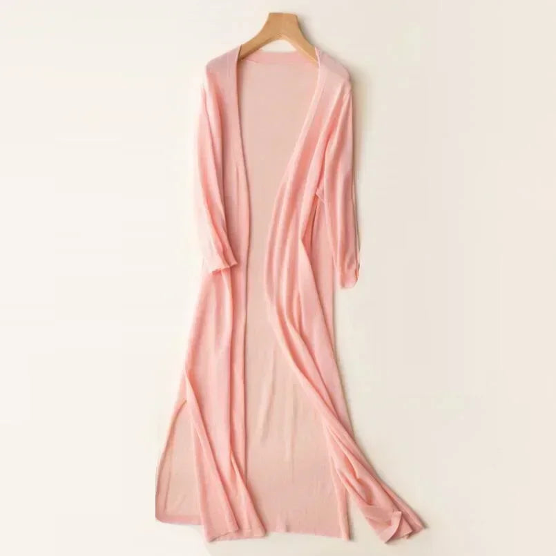Sofia™ | Stilfuld Behagelig Lang Cardigan