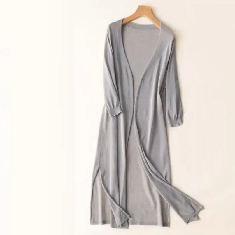 Sofia™ | Stilfuld Behagelig Lang Cardigan