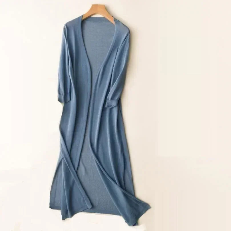 Sofia™ | Stilfuld Behagelig Lang Cardigan