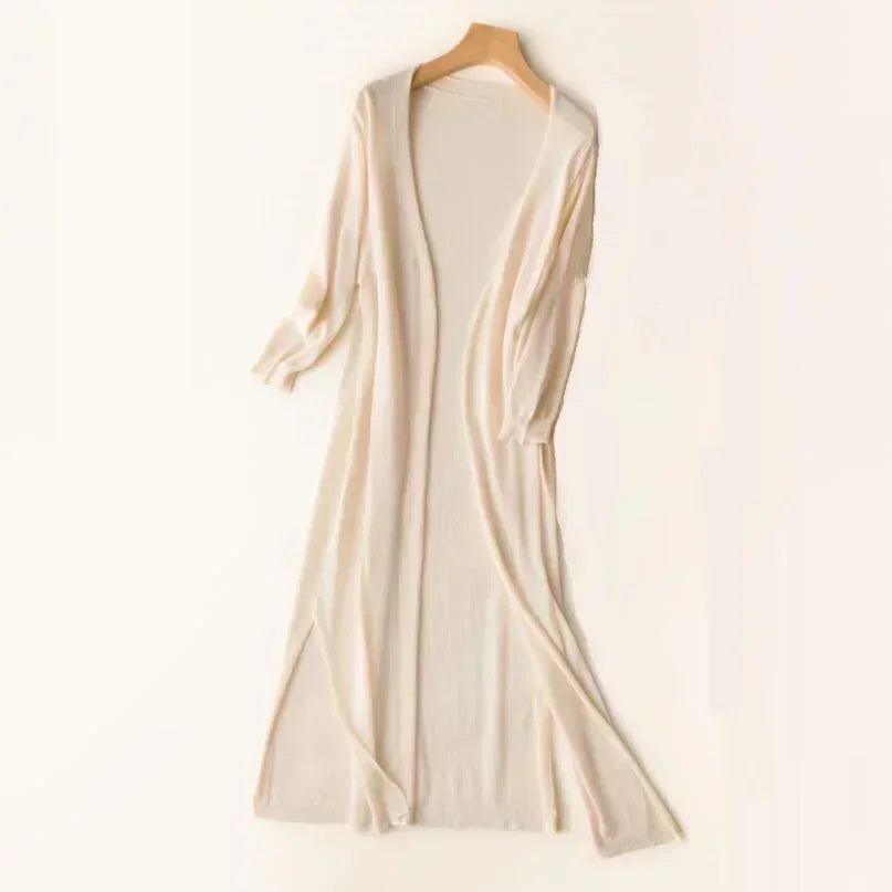 Sofia™ | Stilfuld Behagelig Lang Cardigan