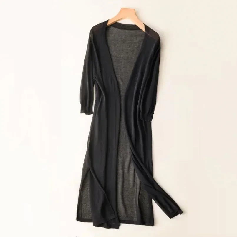 Sofia™ | Stilfuld Behagelig Lang Cardigan