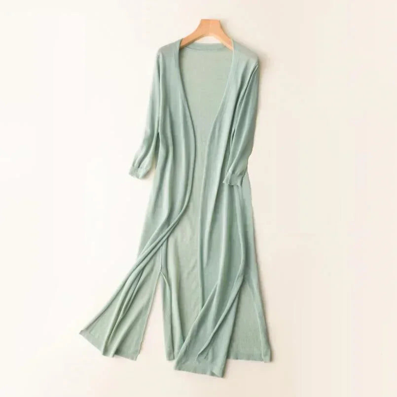 Sofia™ | Stilfuld Behagelig Lang Cardigan