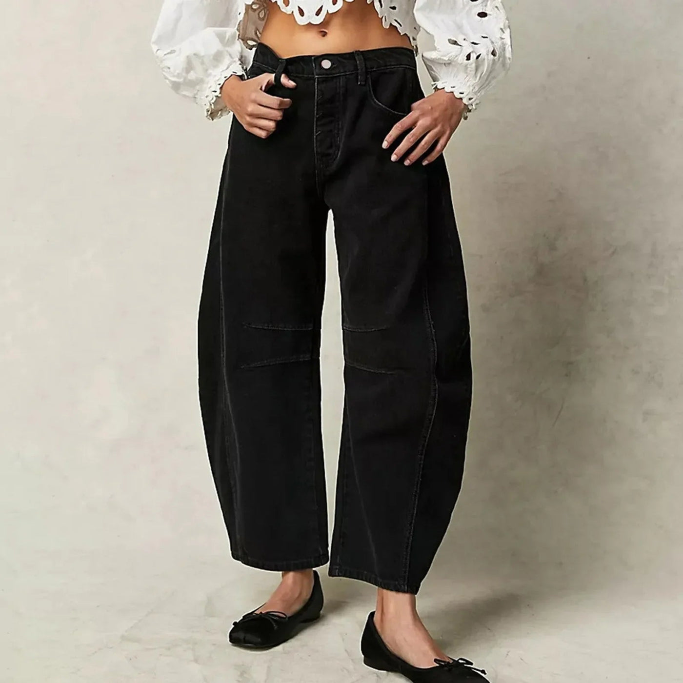 Sofia™ | Casual Og Behagelige Jeans Med Vide Ben