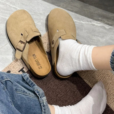 Ella™ – Stilfuld & Komfortabel: Vintage Dames Sandaler med Tyk Sål – Efterårstrend 2025
