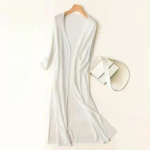 Sofia™ | Stilfuld Behagelig Lang Cardigan