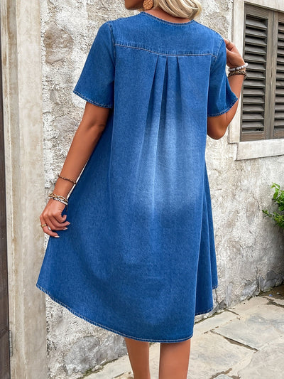 Sofia™ | Tidløs Denim Sommerkjole