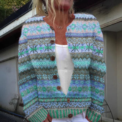 Sofia™ | Let cardigan med legende print