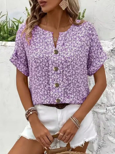 Sofia™ | Elegant Blomstret Bluse