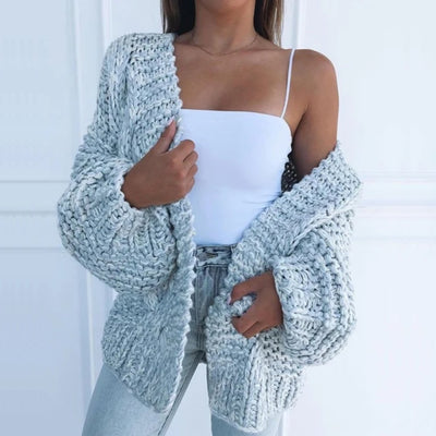 Sofia™ | Oversize Strikvest til Hygge
