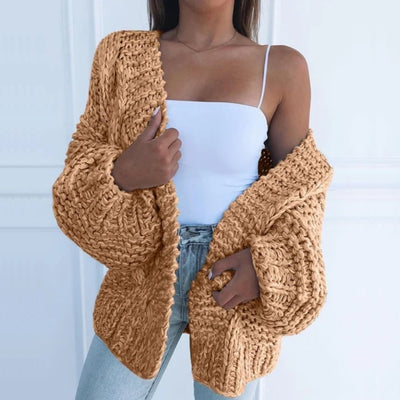 Sofia™ | Oversize Strikvest til Hygge